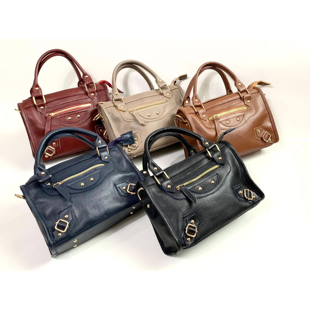 Tas Wanita Kulit Sapi Asli Slempang Garut Balenciaga