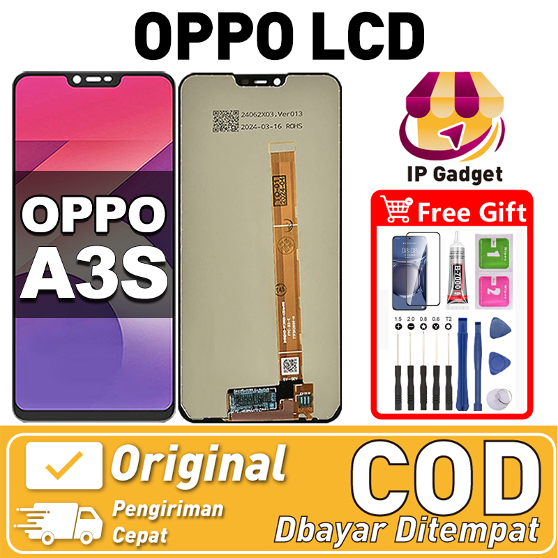 ORI FOR LCD OPPO A3S Fullset Original LCD HP OPPO A3S Asli Touchscreen Layar Sentuh HP COD