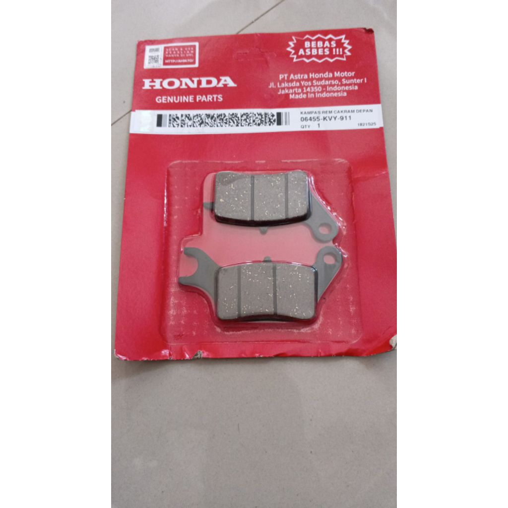 Kampas Rem (Disk) Cakram Depan - Beat Karbu