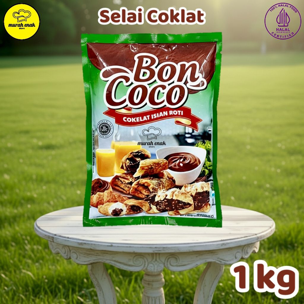 Selai Coklat Bon Coco 1Kg Enak Lembut Boncoco Coklat Pasta Filling Fresh Halal