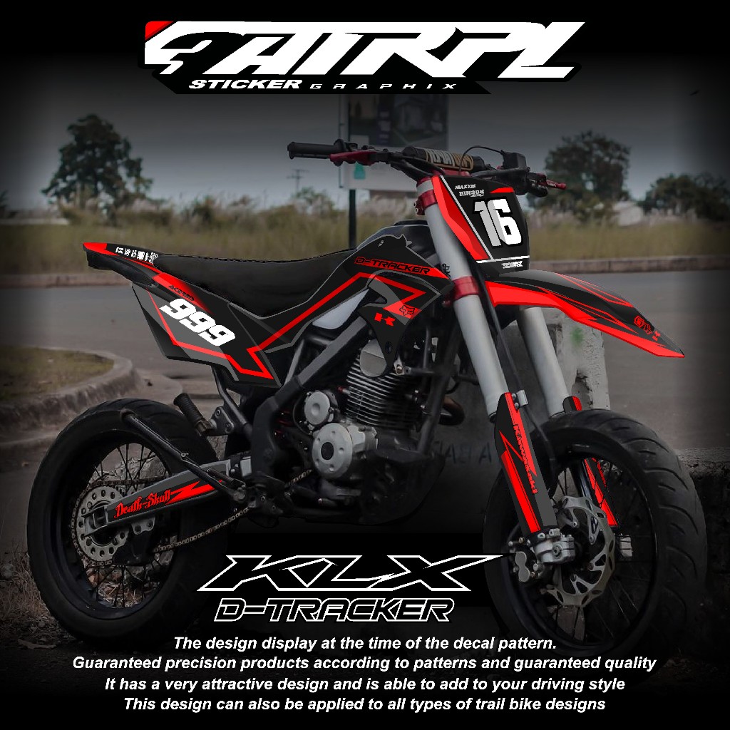 DECAL DTRACKER 150 stiker dekal klx dtracker full body custom decal klx dtracker hologram decal pela