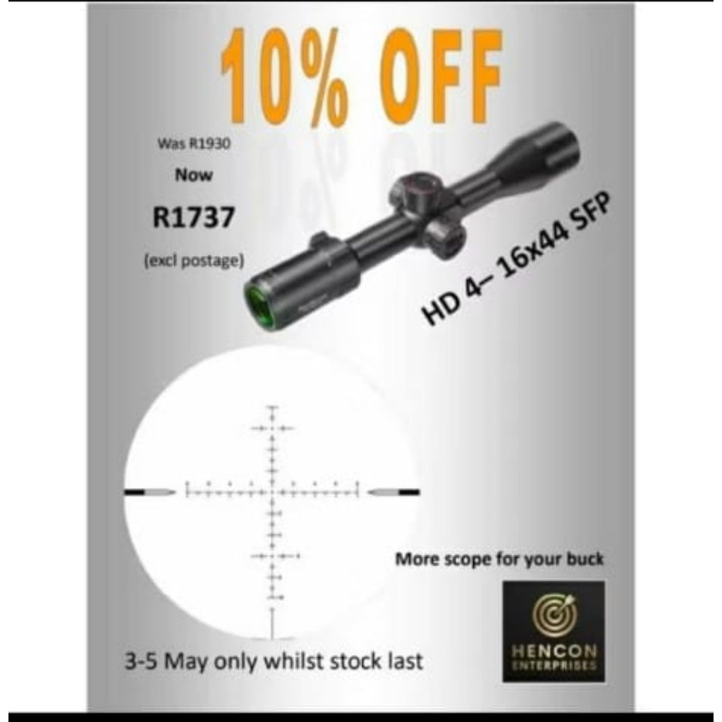 TELESKOP WESTHUNTER HD 4-16x44SFP Anti Getar