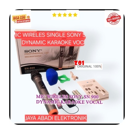 Z01 DYNAMIC KARAOKE VOCAL Microphone Wireles Resiver Mini MIC WIRELES SINGLE SONY SN 900  DYNAMIC KA