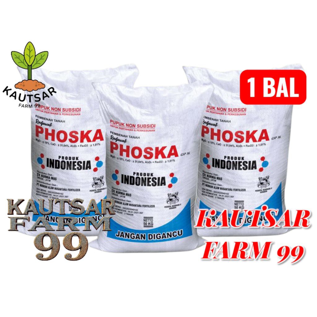 Pupuk NPK Phoska 50 Kg
