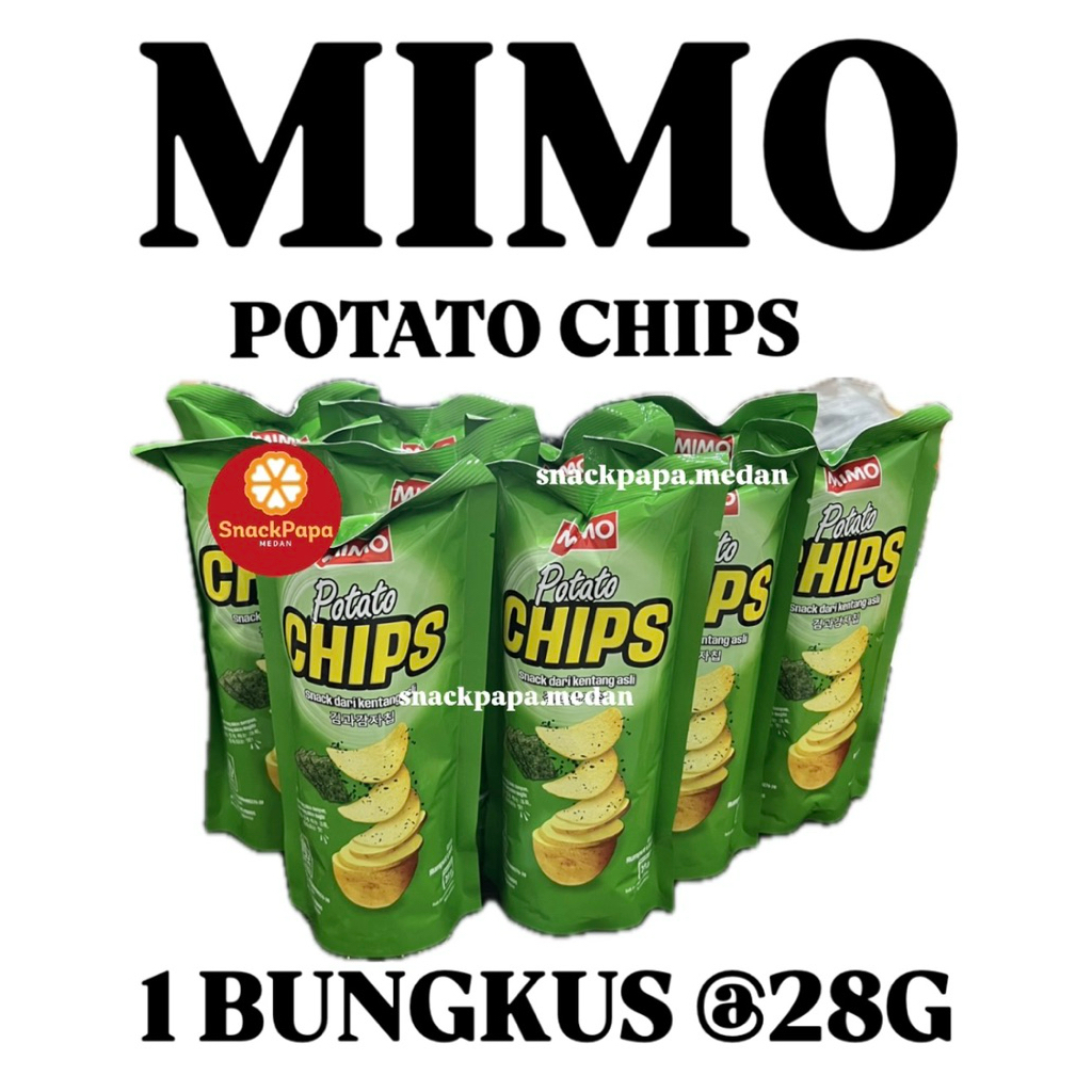 SNACK KENTANG ASLI MIMO POTATO CHIPS [ 1 BUNGKUS @28G] | MIMO POTATO CHIPS | MIMO SNACK KENTANG ASLI