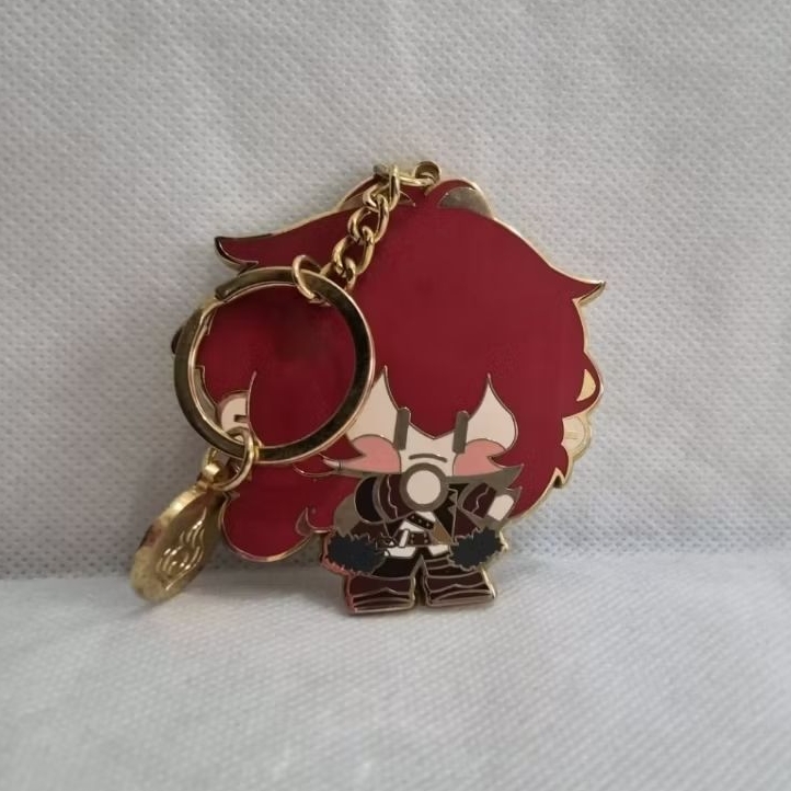Offical Metal Keychain Diluc Genshin Impact