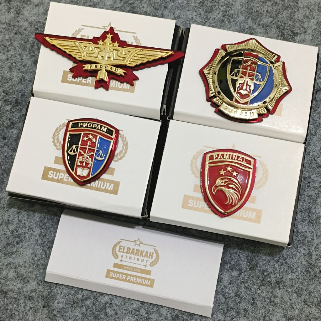 ATRIBUT PROPAM POLRI, WING PROPAM, PIN PAMINAL, RODA PROPAM, PIN PROPAM
