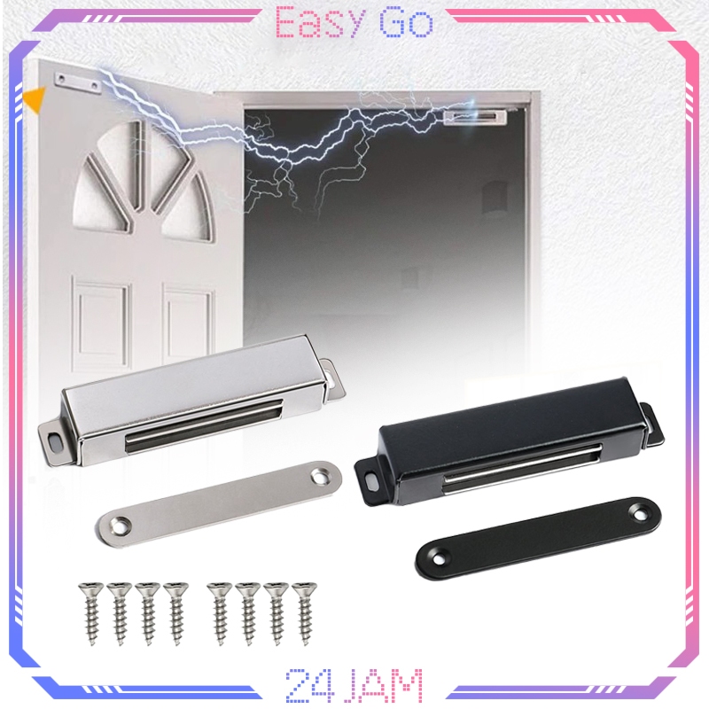Magnet Pintu Lemari 10cm Door Closer Magnet Stainless Pintu Lemari Magnet Magnet Plat Kuat Penutup P