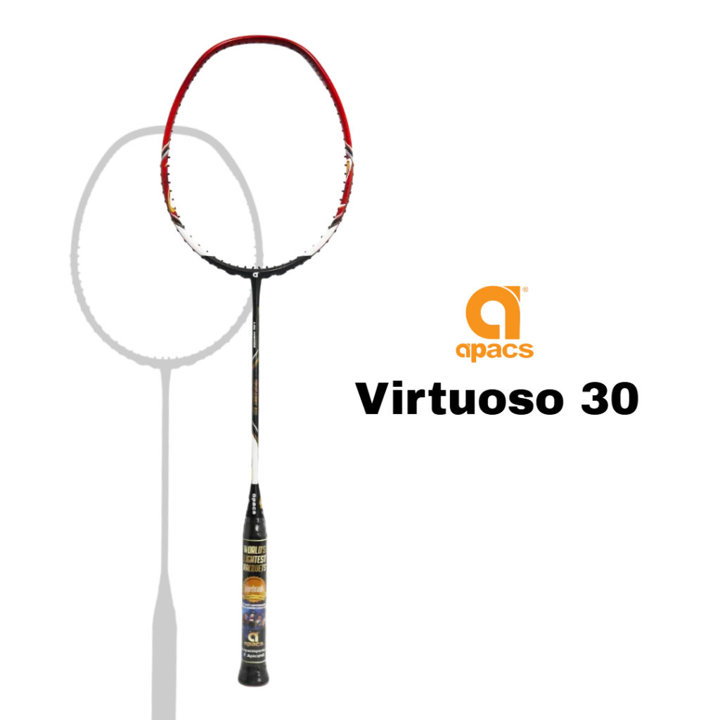 Raket Badminton Original Apacs Virtuoso 30 Bonus Senar