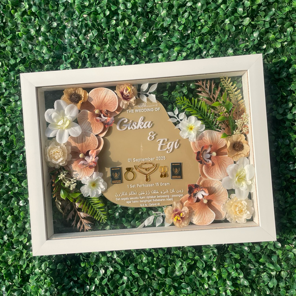 MAHAR TRANSPARAN 30x40 MAHAR BOX AKRILIK MAHAR FRAME JAWA