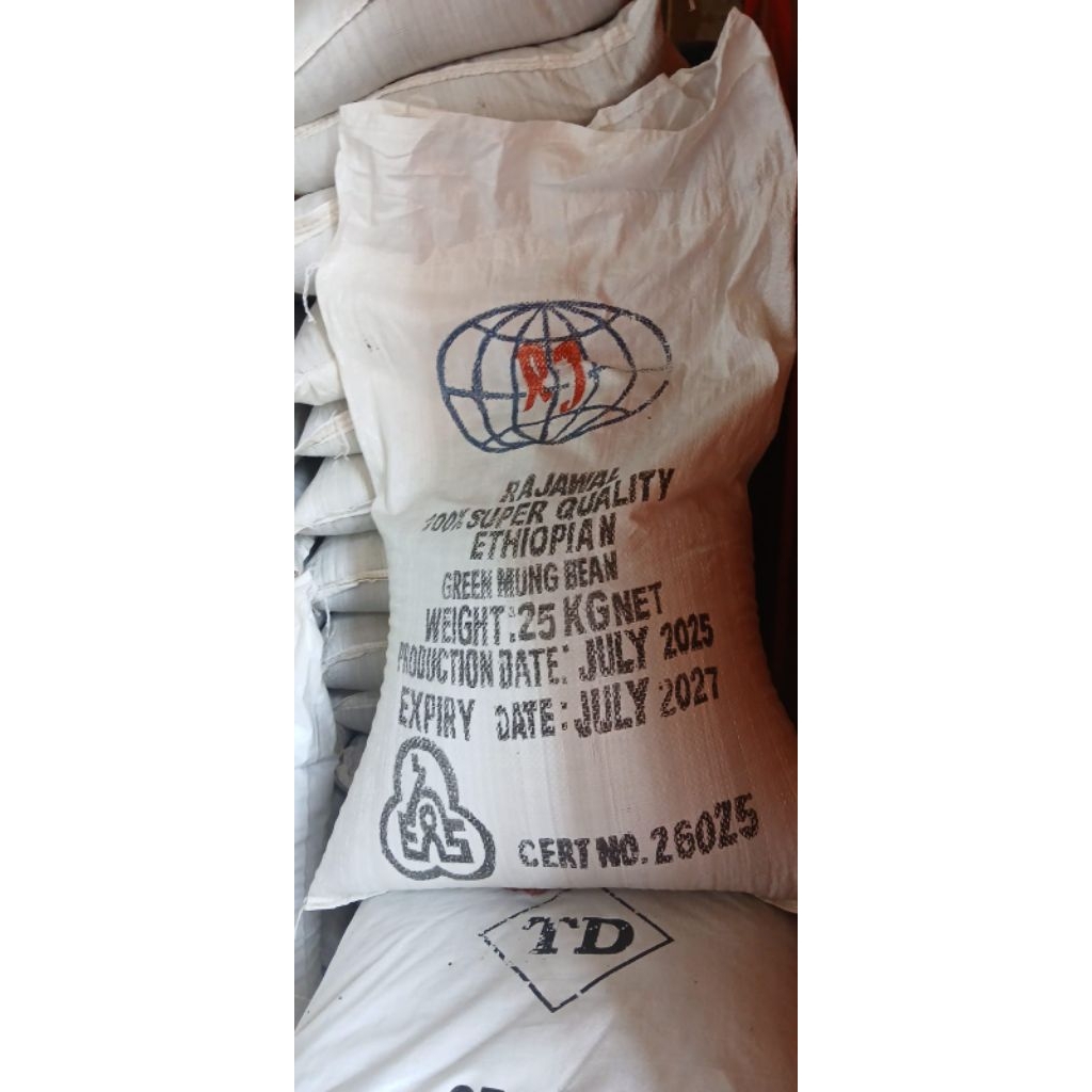 Kacang Hijau Rajawal 25Kg (Afrika) Khusus Tauge