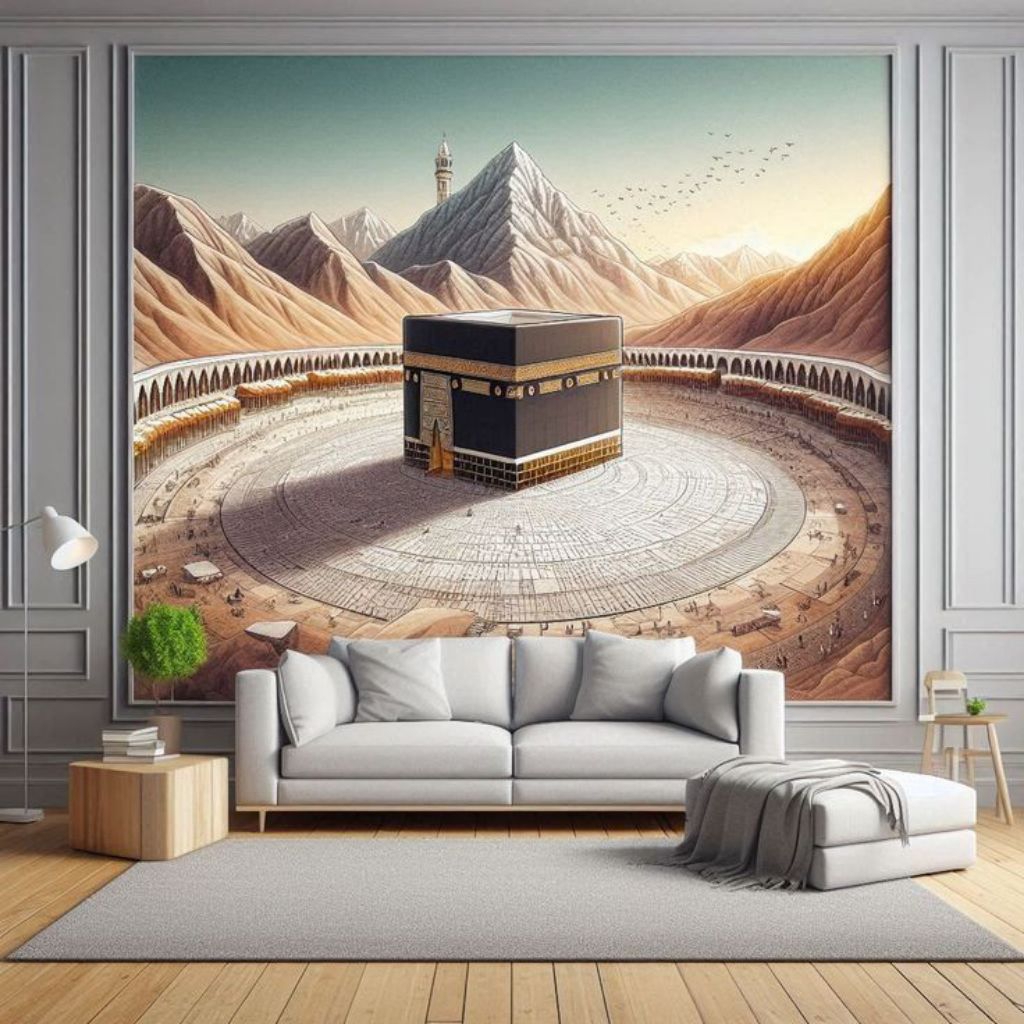 LUKISAN KABAH LUKISAN BESAR HIASAN DINDING UKURAN 100X100