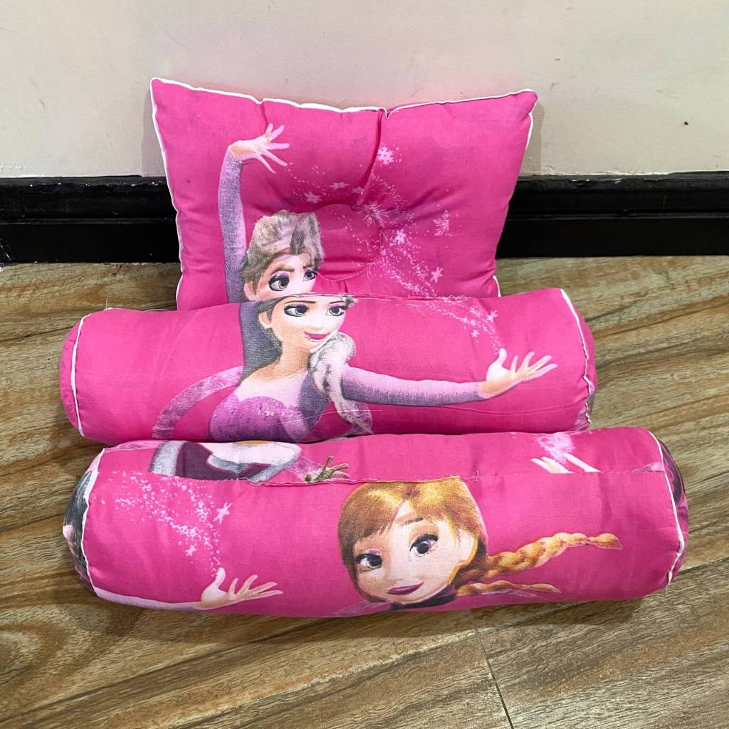 ANEKA BEDSHEET - Bantal Guling Bayi Murah Isi Dakron Set (ISI 3)