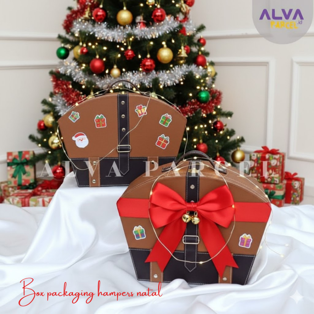 Box hampers parcel natal ekslusif | box packaging hampers natal reguler