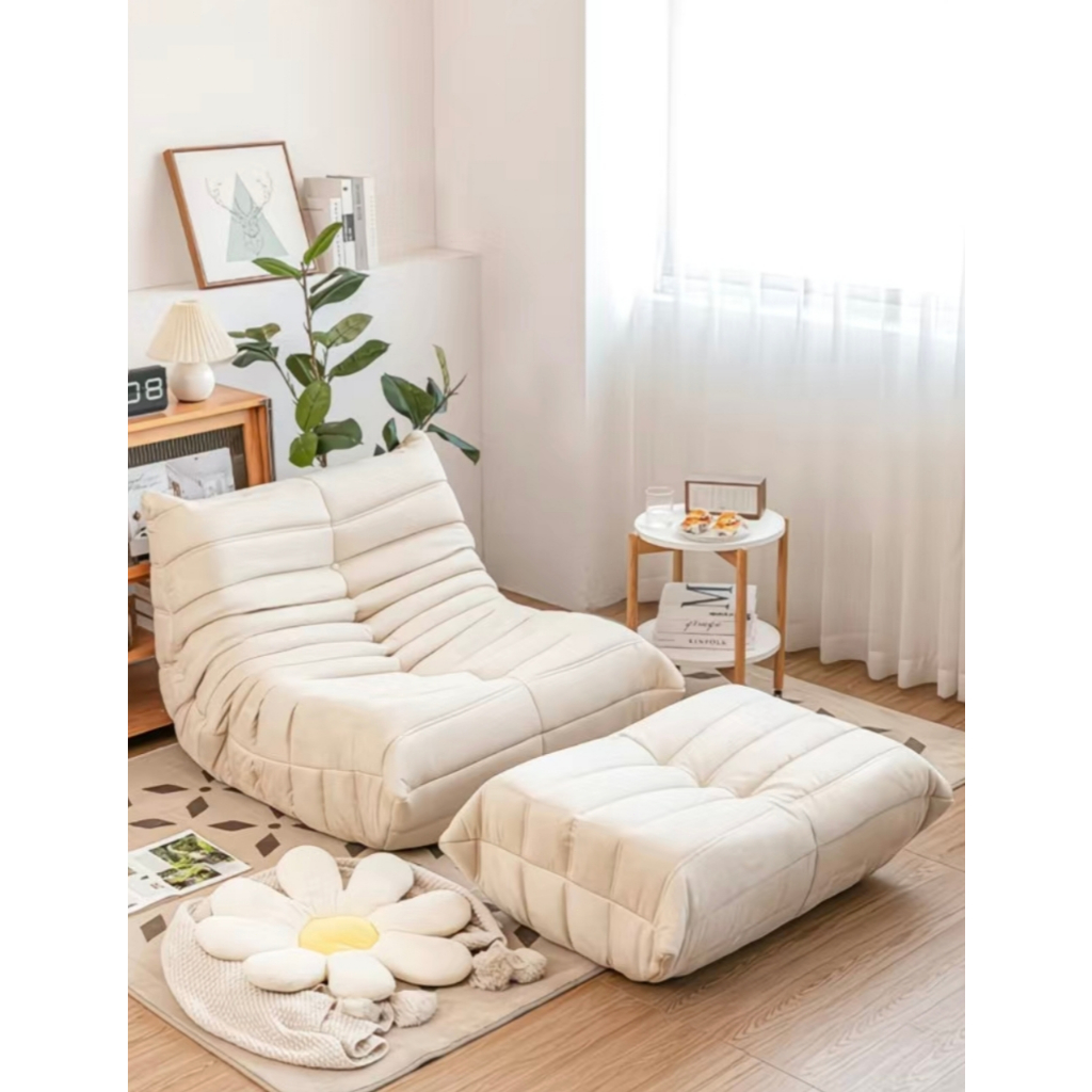 Sofa-sofa tunggal ulat sofa santai malas balkon kamar tidur sofa kompresi tatami