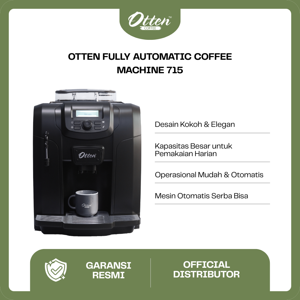 Otten 715 - Fully Automatic Coffee Machine - Mesin Kopi Espresso Otomatis
