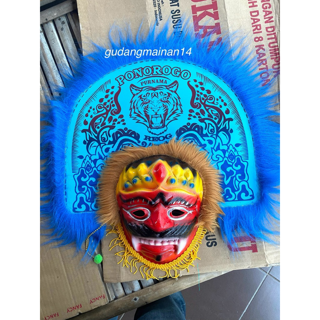 Mainan Anak Topeng Reog Ponorogo Random