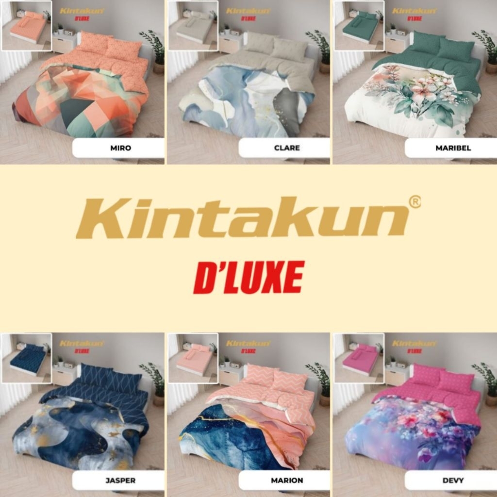 Bedcover Kintakun Deluxe + Sprei Rumbai 180x200