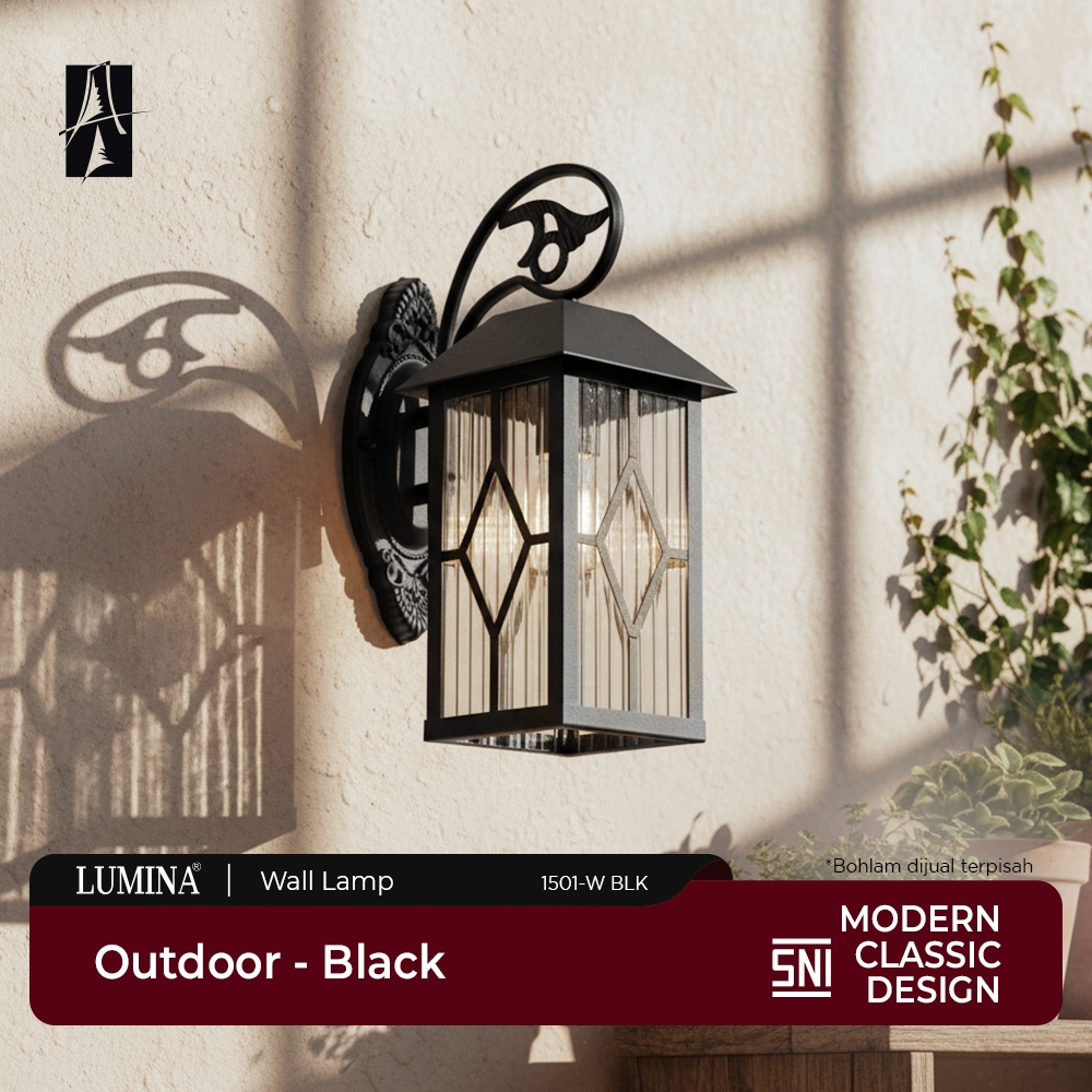 Lumina - Lampu Dinding Outdoor Klasik Modern Wall Lamp Taman Teras Rumah Hotel Restoran Anti Air War