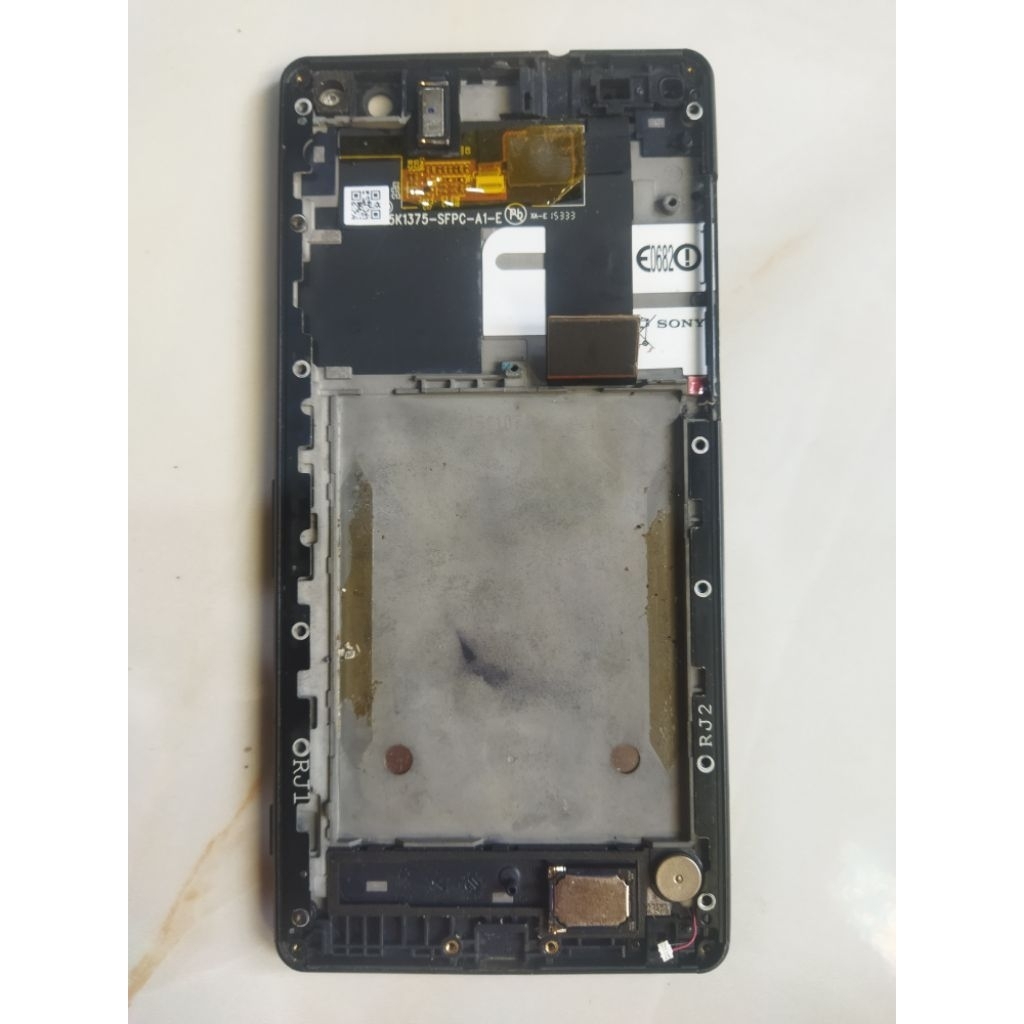 lcd sony c5 ultra minus bercak