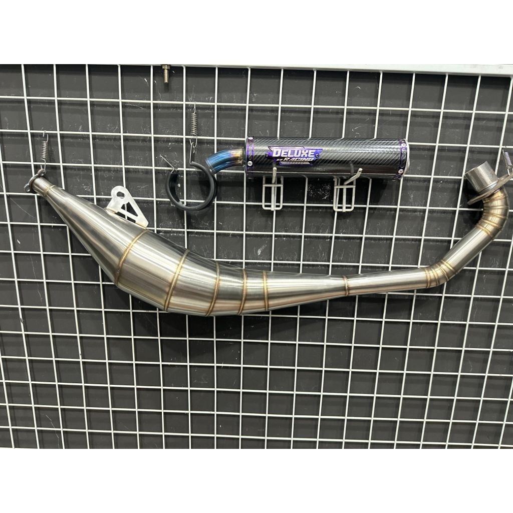 KENALPOT ORIGINAL DELUXE EXHAUST KARBON FIZR SATRIA 2TAK