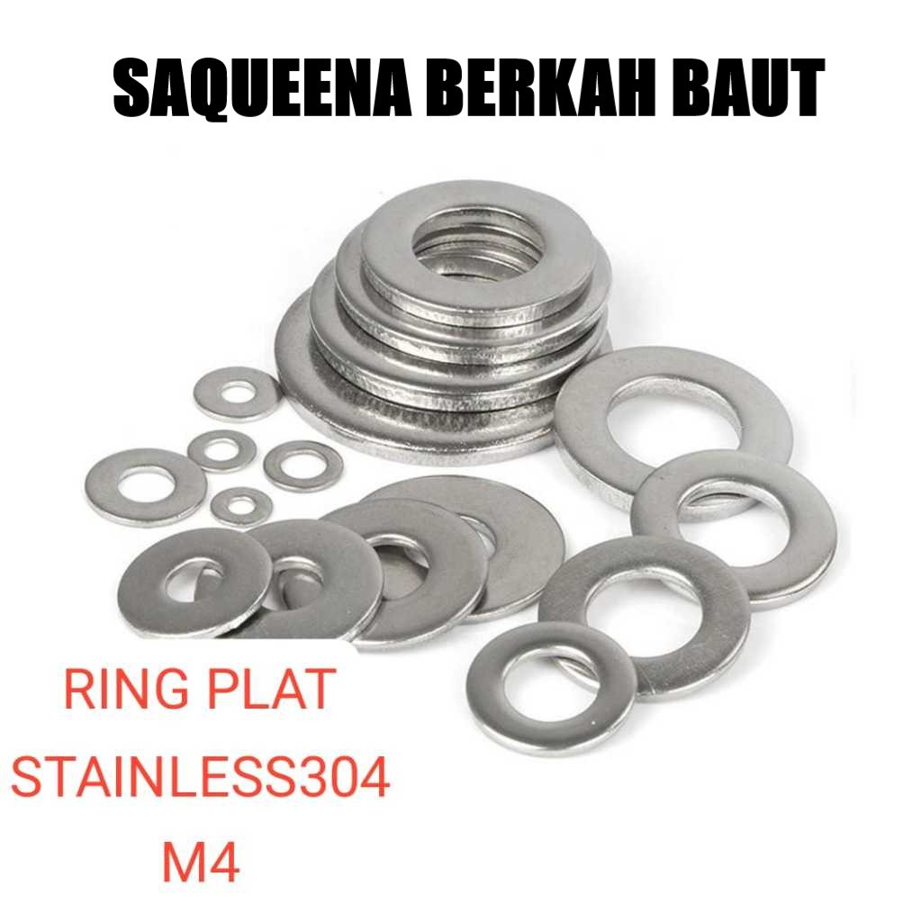 RING PLAT STAINLESS304 M4/RING PLAT UNTUK BAUT 7