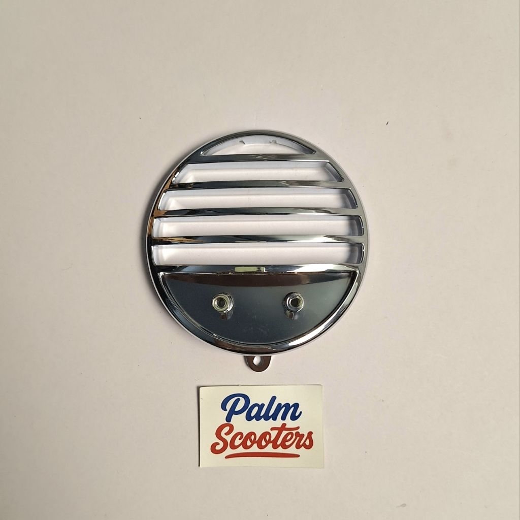 Grill Dudukan Plat Nomor Horn Gril Vespa LX LXV Chrome Original
