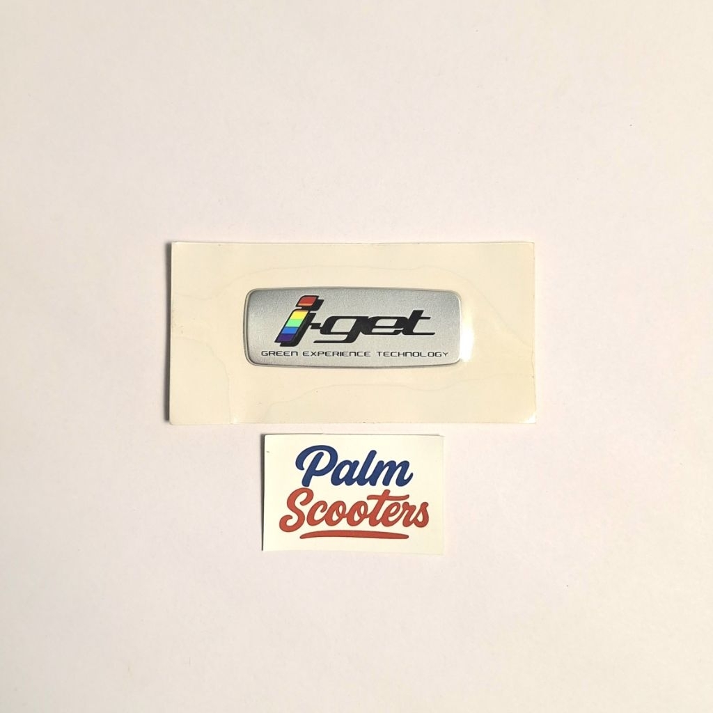 Sticker IGet CVT Sprint Primavera LX Vespa S GTS Logo Emblem Stiker I-Get Vespa Matic Original Piagg