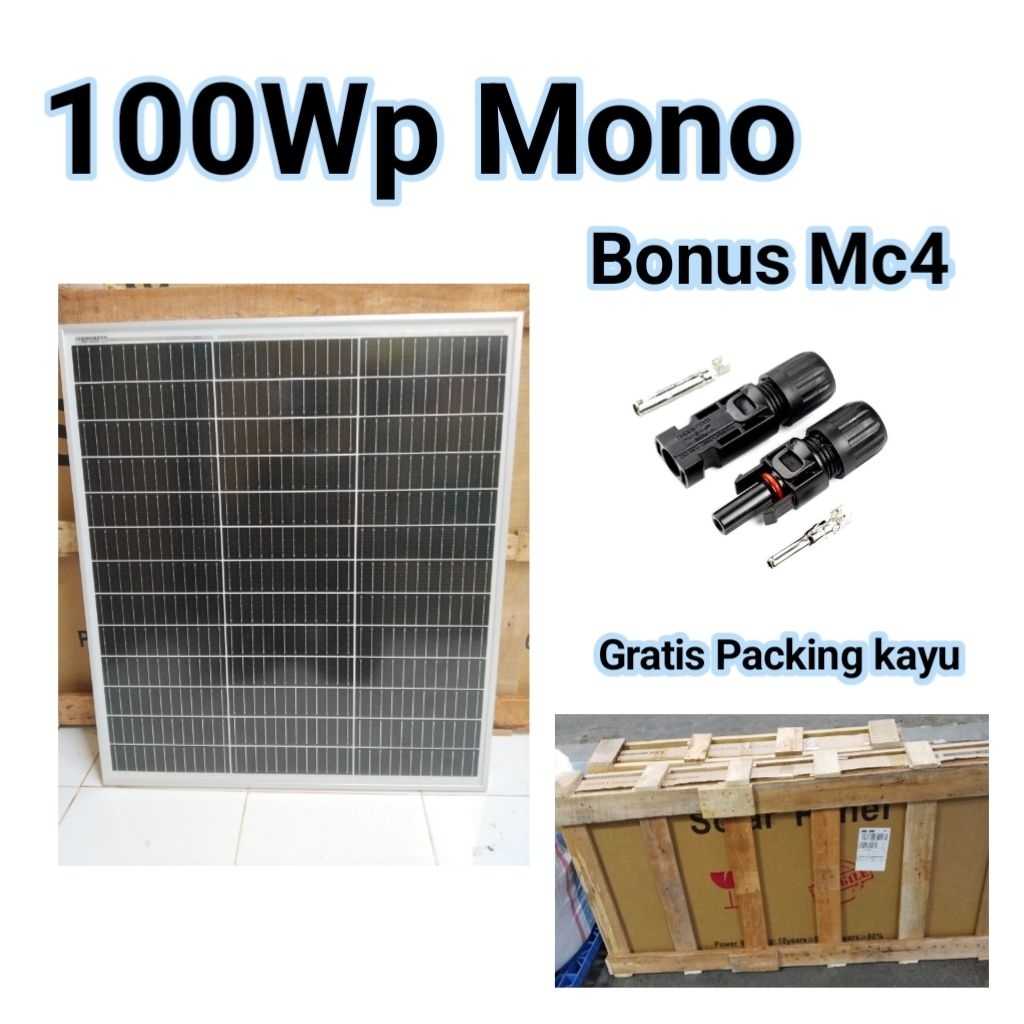 Solar Panel GH 100wp Mono Solar Cell Panel Surya