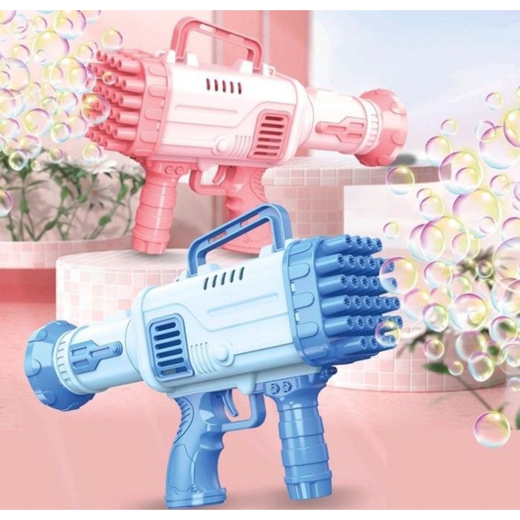 Mainan Tembakan Bubble Anak Gelembung Sabun Tembakan Balon Mainan Tembakan Balon Anak 32 Mata Bubble