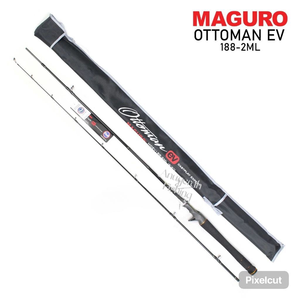 Joran MAGURO OTTOMAN EV 188 | Bait Casting | 2 Section | FUJI | Alat pancing original