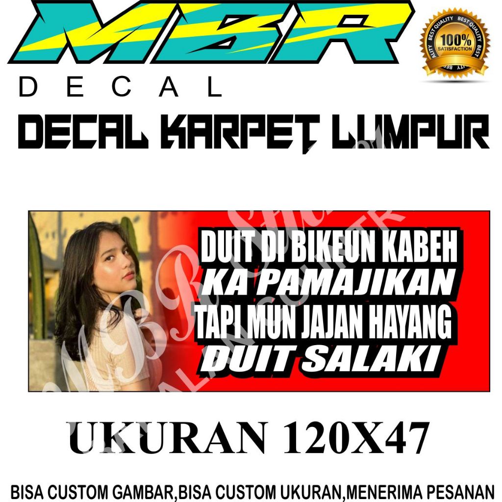 Stiker decal karpet lumpur,stiker decal karpet lumpur jumbo