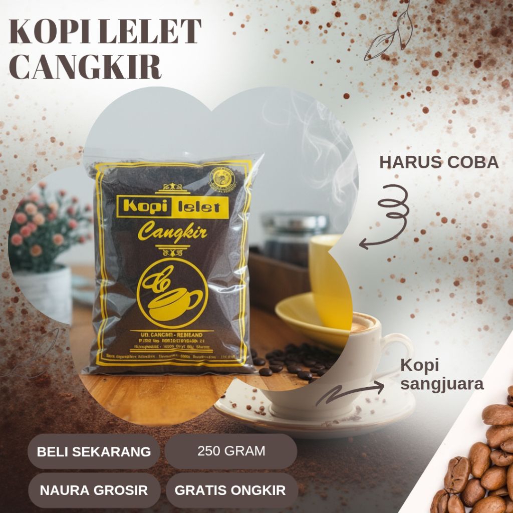 kopi lelet khas rembang cap cangkir