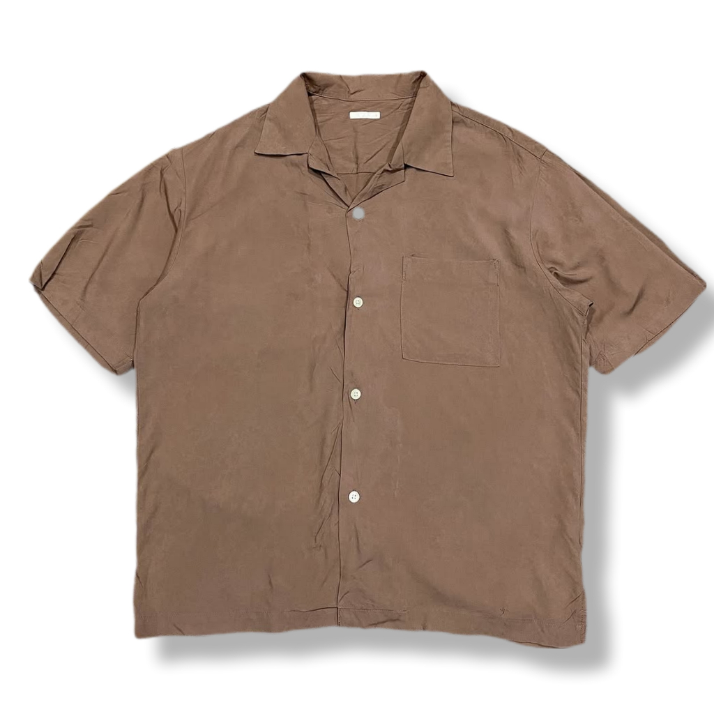 GU UNIQLO OPEN COLLAR SHIRT | KEMEJA | SKL 2