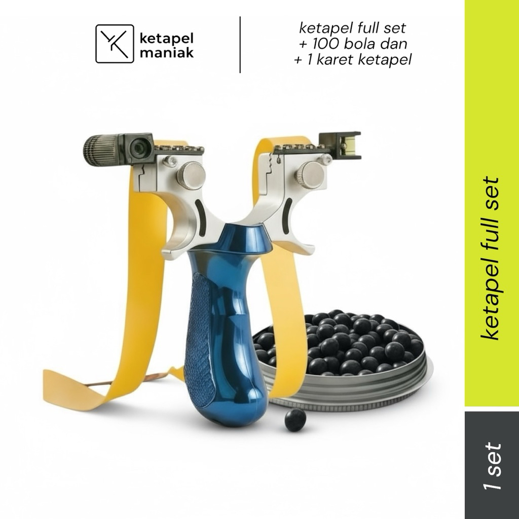 ketapel laser syqt biru resin / ketapel laser full set