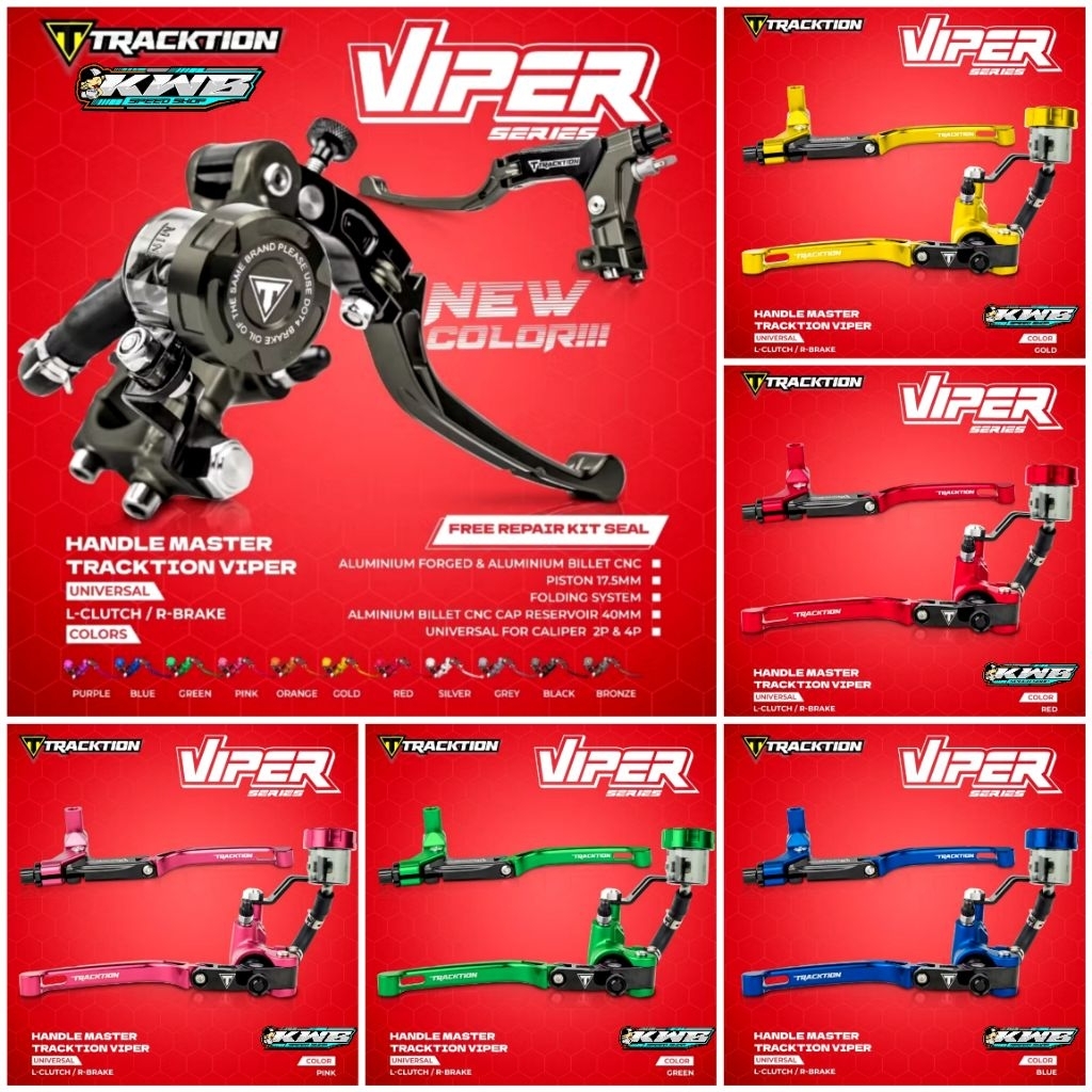 Handle Master Rem Pump Radial Tracktion Viper L-Cultch/R Brake Universal Original Tracktion