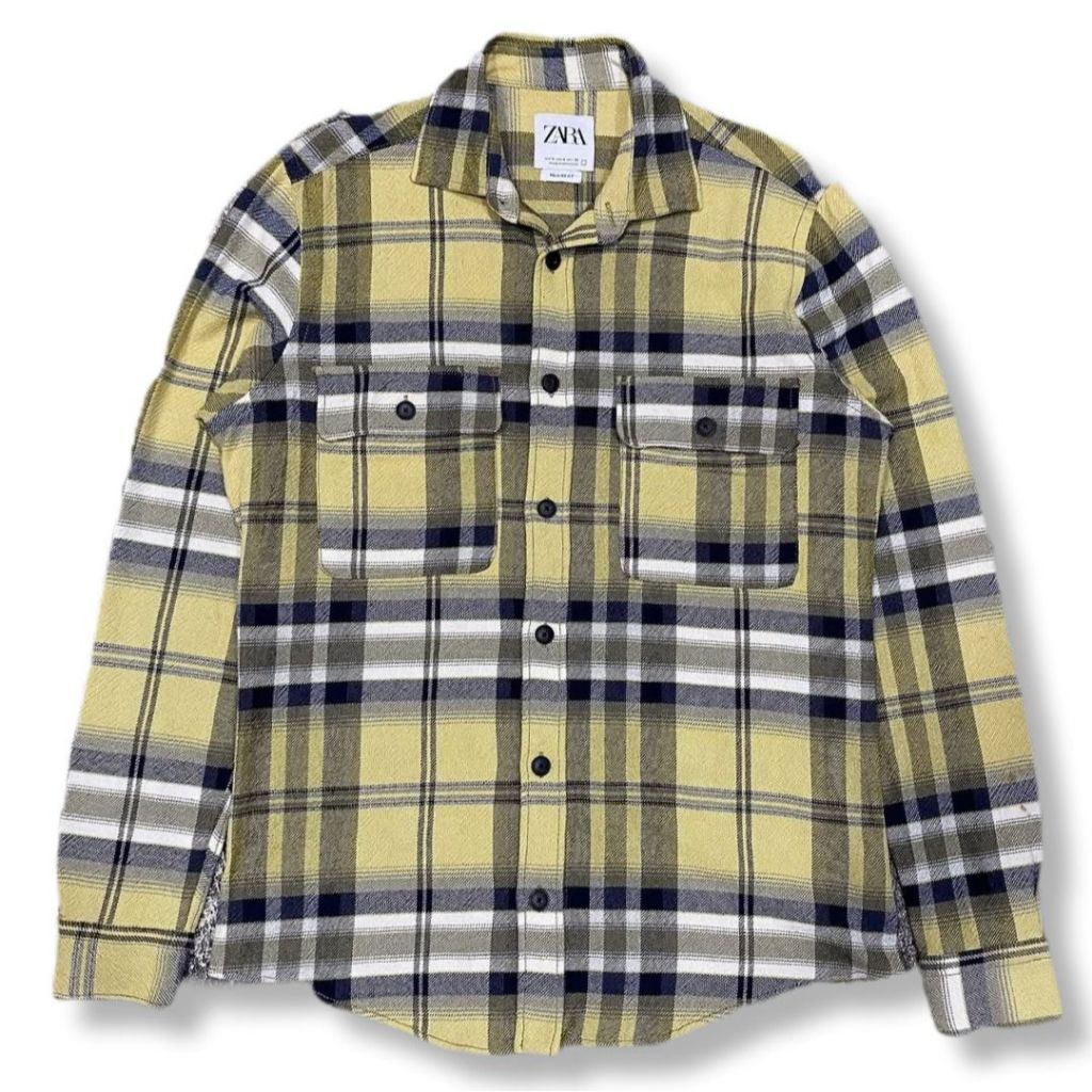 ZARA HEAVYWEIGHT FLANNEL SHIRT | KEMEJA | SKL