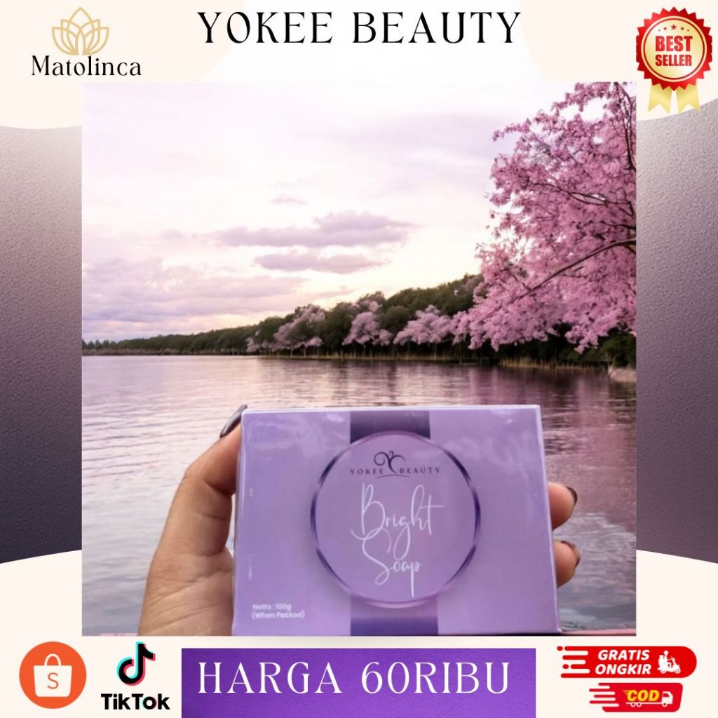 YOKEE BEAUTY BRIGHT SOAP BPOM SABUN PEMUTIH WAJAH BADAN MENCERAHKAN KULIT CEPAT AMAN TERBUKTI