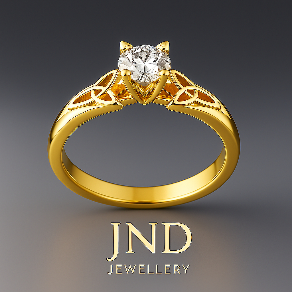 Cincin Emas Berlian Asli Model Elegan – Cincin Tunangan / Lamaran Premium – JND Jewellery