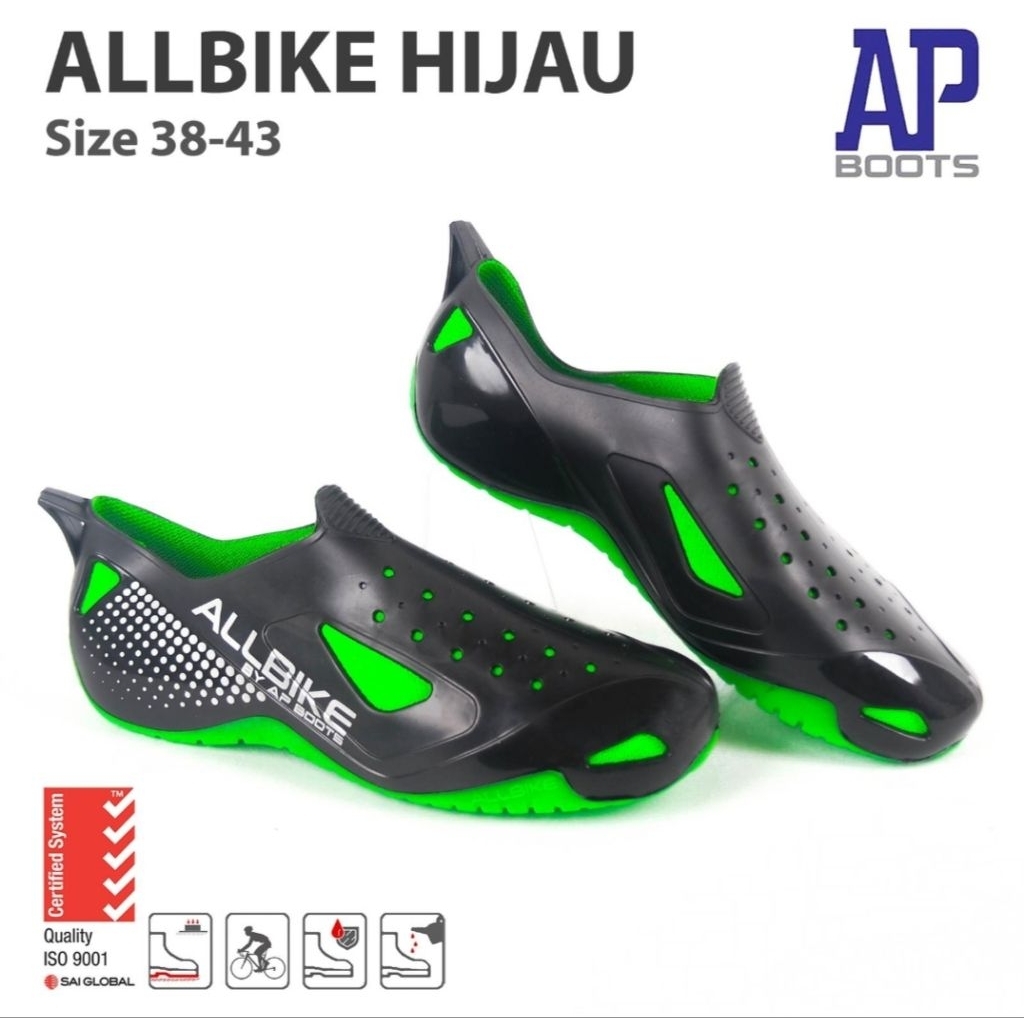 sepatu karet allbike ap boots sepeda