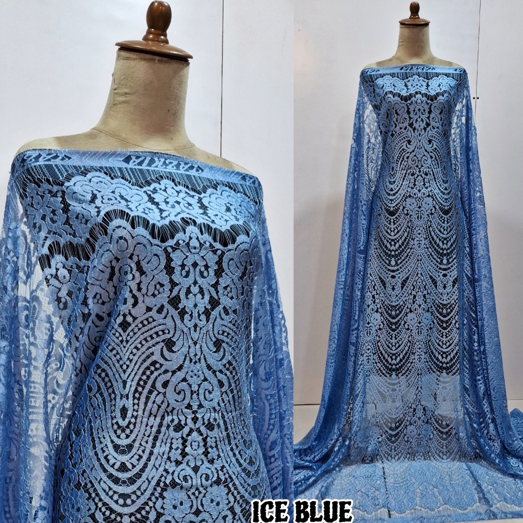 PREMIUM` BROKAT SEMIFRANCIS BAHAN KEBAYA MODERN MEWAH