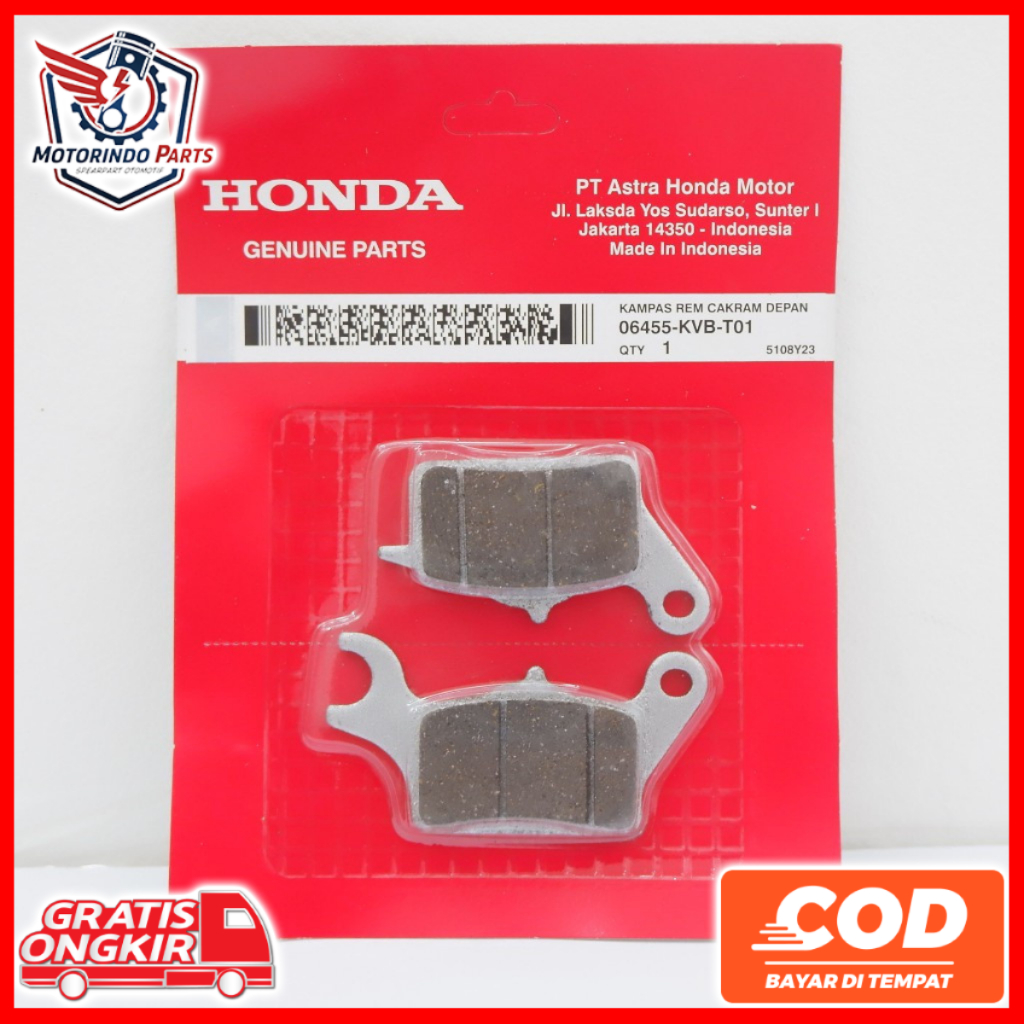 Kampas Rem Depan Honda Beat Scoopy Vario Original AHM