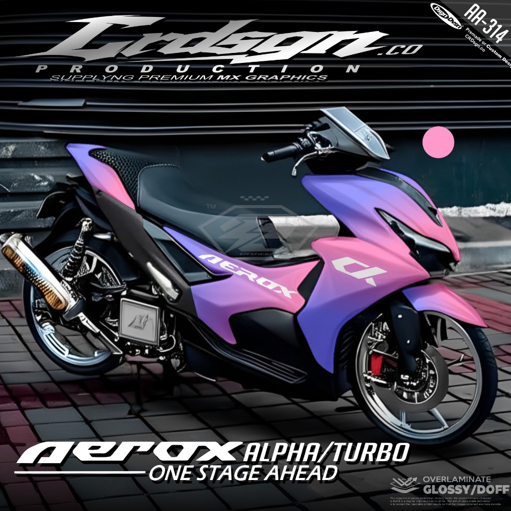 Decal Aerox Alpha Full Body / Stiker Motor Aerox CX Fullbody / Dekal Aerox Terbaru