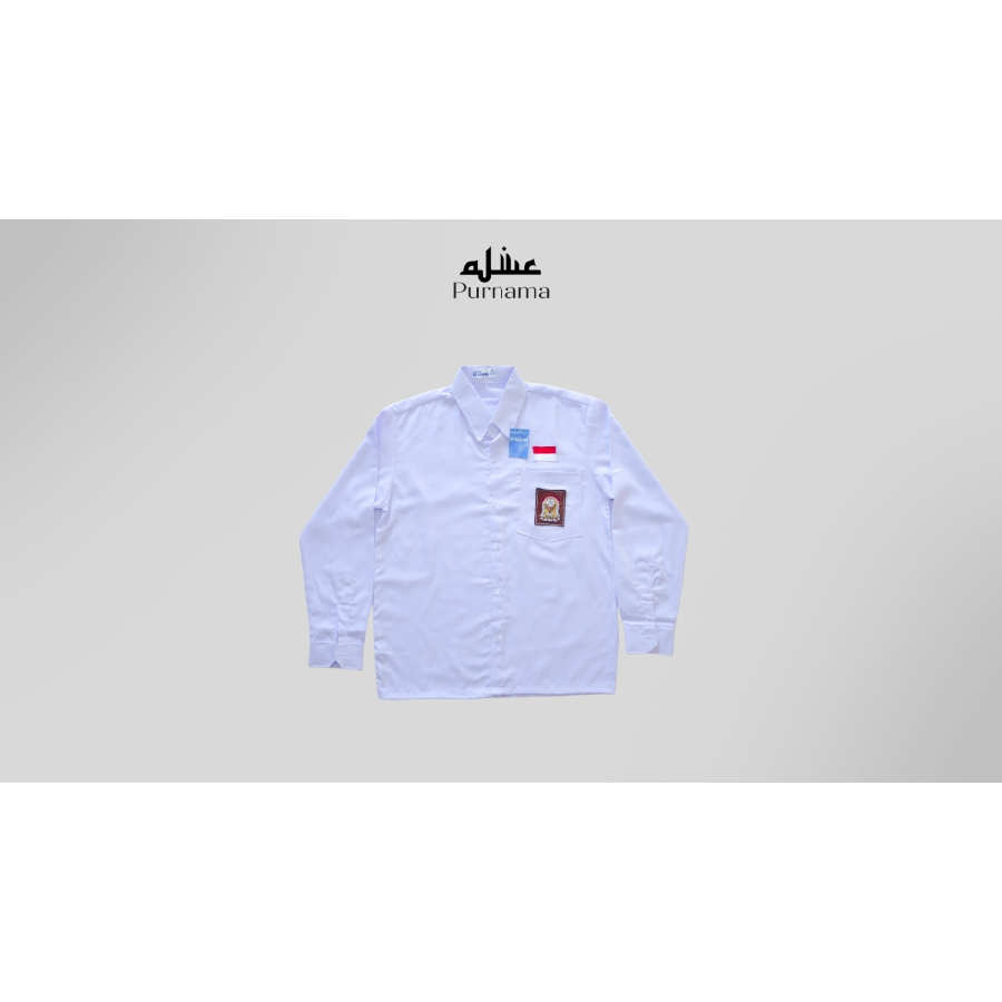 Seragam SMA Putih/OSIS Lengan Panjang Pakai Bet