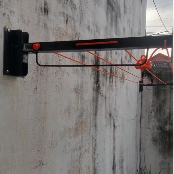 jemuran lipat tempel dinding