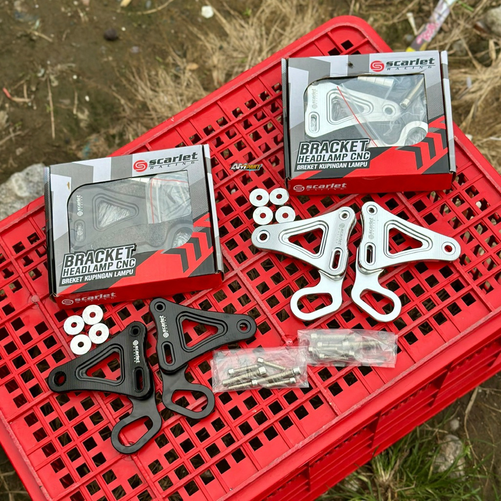 KUPINGAN LAMPU NINJA SS CNC SCARLET BREKET LAMPU NINJA SS CNC