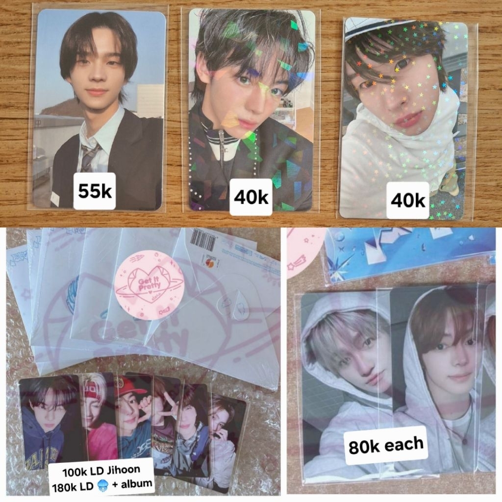 [READY STOCK] OFFICIAL PHOTOCARD PC TWS SPARKLING BLUE TRY WITH US PLAY HARD 1ST 3RD 4TH MINI ALBUM 