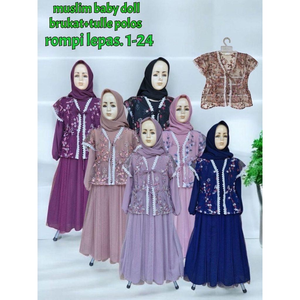 Gamis rompi panjang