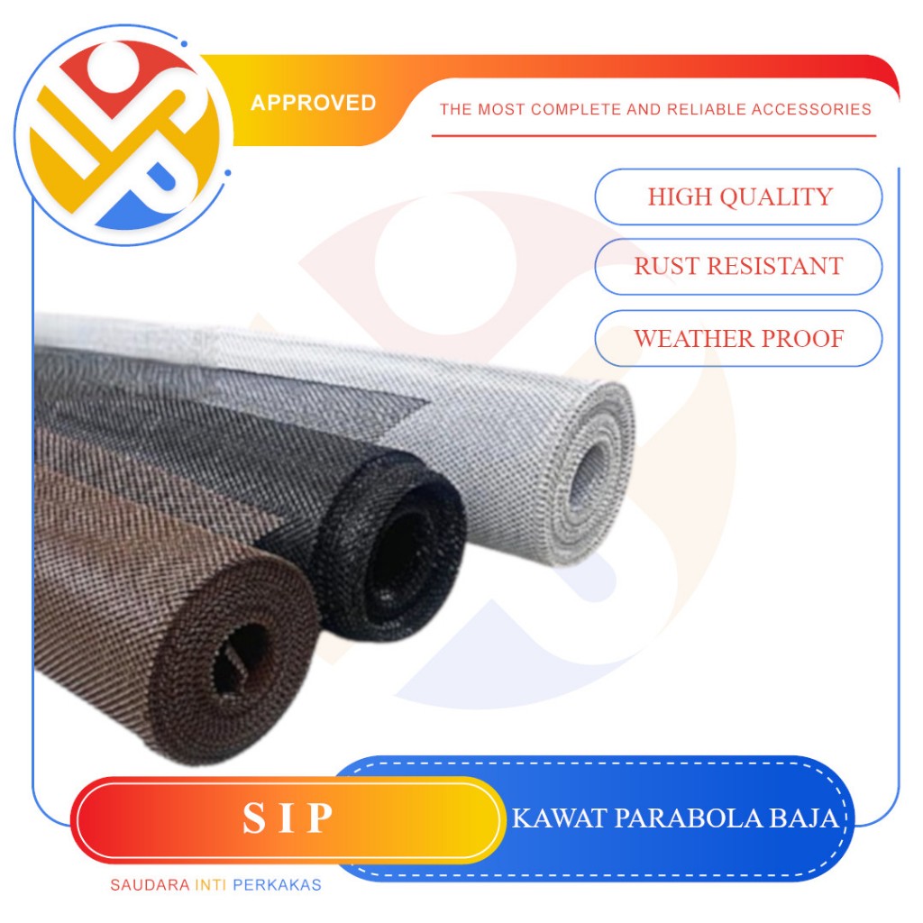 Kawat Kasa Nyamuk Aluminium / Ram Parabola Anti Tikus Nyamuk per ROLL