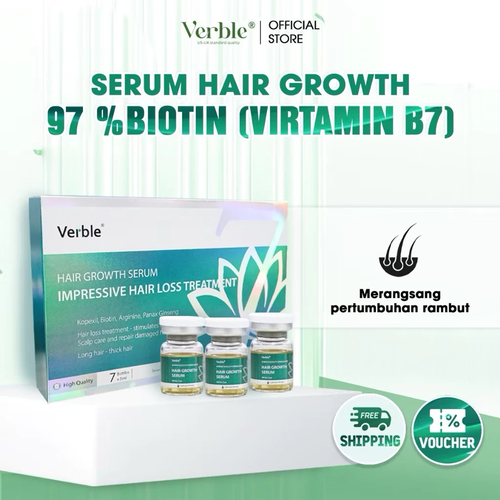 VERBLE SERUM PENUMBUH RAMBUT , VERBLE HAIR GROWTH SERUM